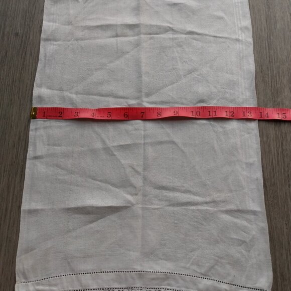 Vintage Crochet Trimmed Tea Towel Kitchen Dining Napkin - Picture 8 of 10